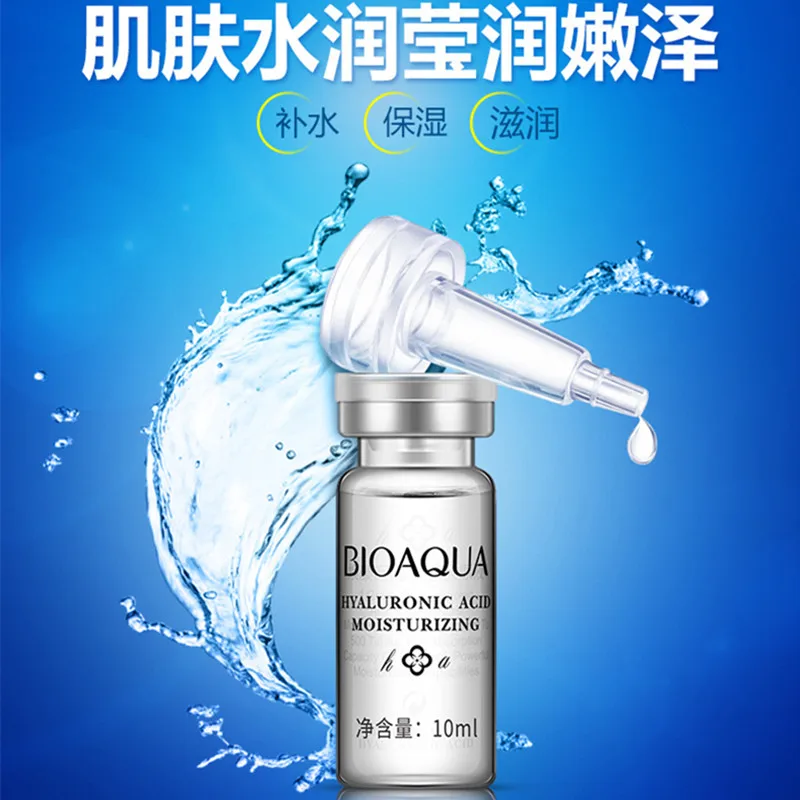 BIOAQUA Hyaluronic acid Essence Liquid Snail Vitamin Moist Moisturizing Brighten Skin Tone Smoothing Anti Wrinkle Beauty Care 2