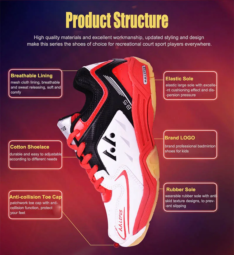 badminton shoes breathable (4)