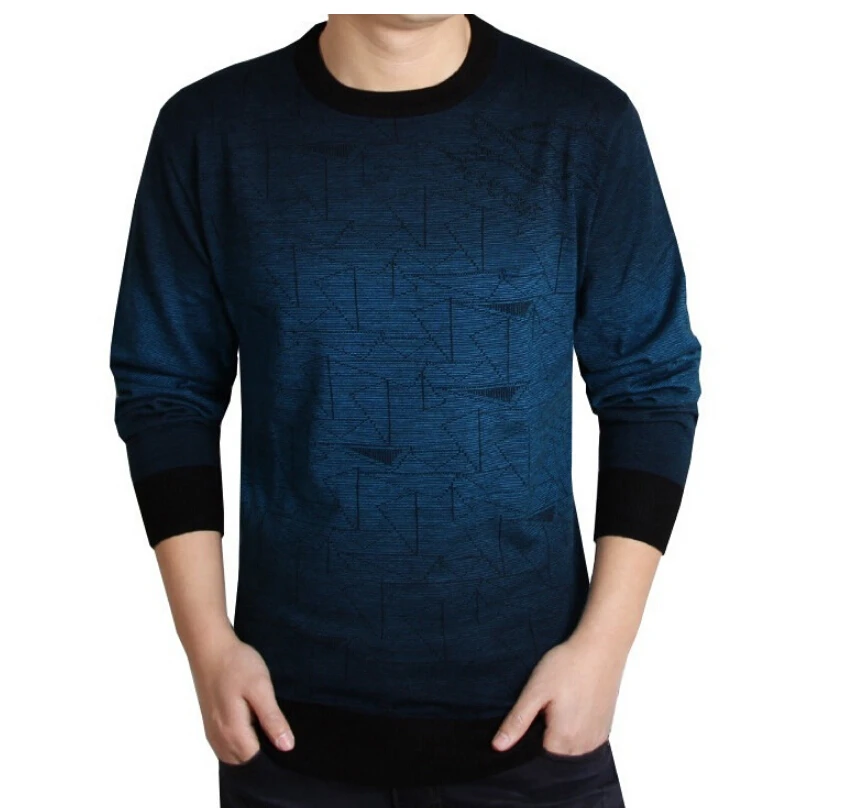 The new men t shirt spring ,autumn thin Long sleeved mens T shirts render unlined upper garment