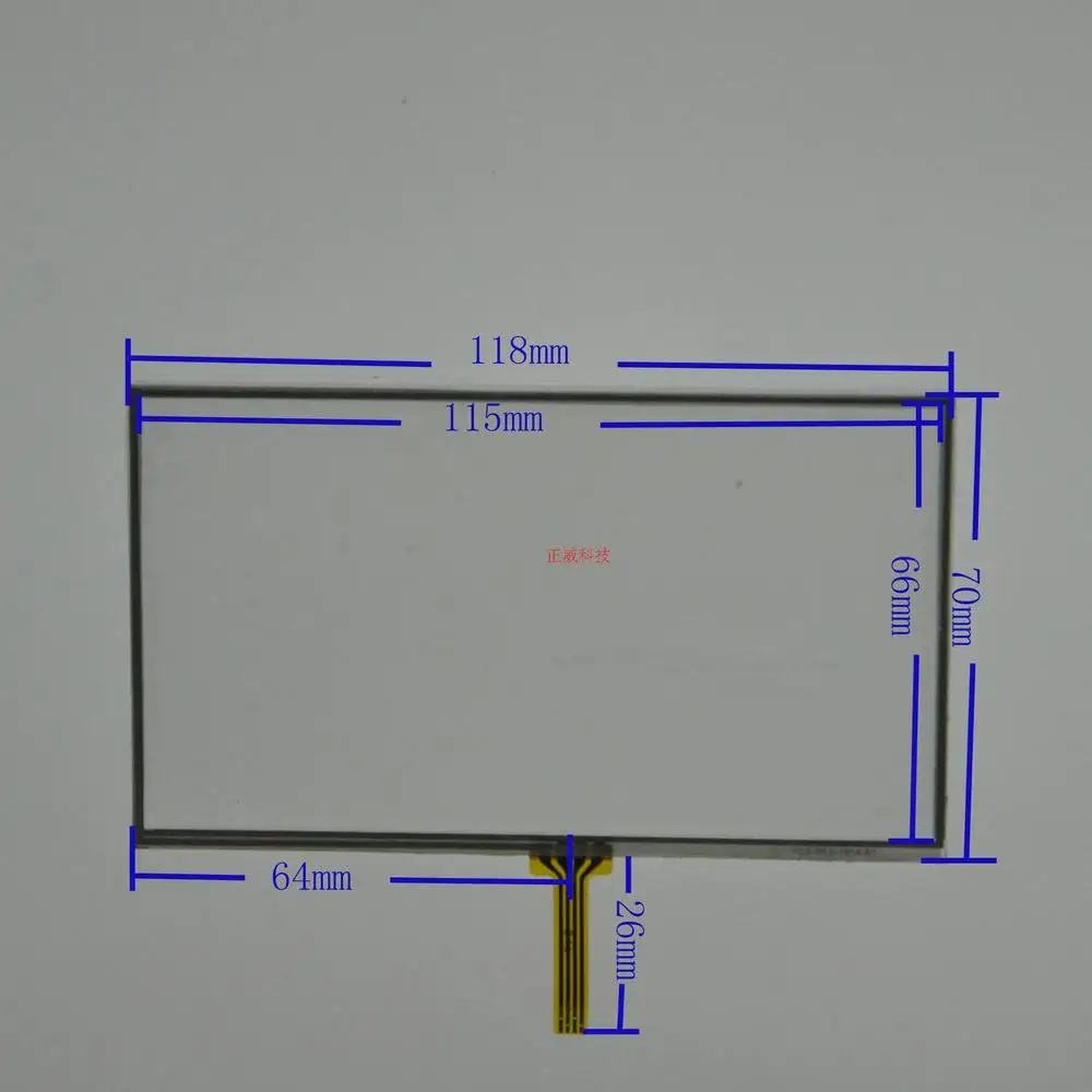 Оригинальный Новый 5-дюймовый четырехпроводный резистивный сенсорный экран на
