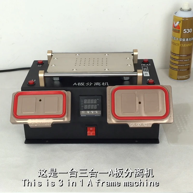 TBK-978 3 в 1 Многофункциональный подогреватель станция Ближний рамка, станок-сепаратор вакуум Экран машина сепаратор