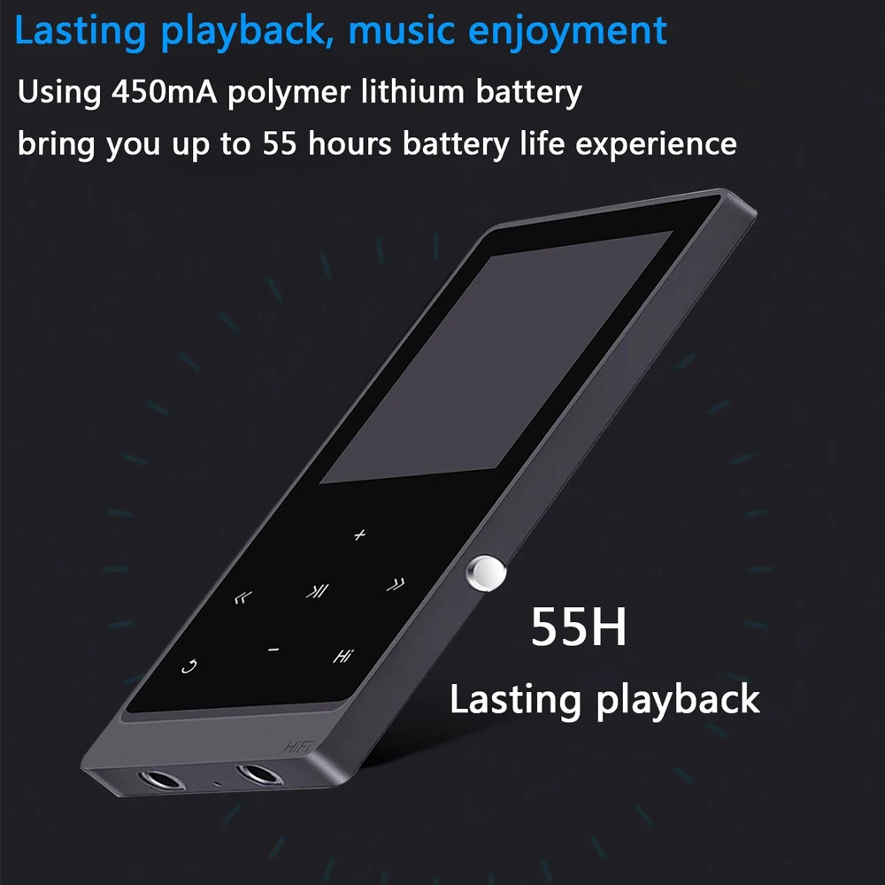 MP4 плеер (Bluetooth 4 0) сенсорный экран 8G 2 0 дюймовый двойной аудио порт hi fi звук с