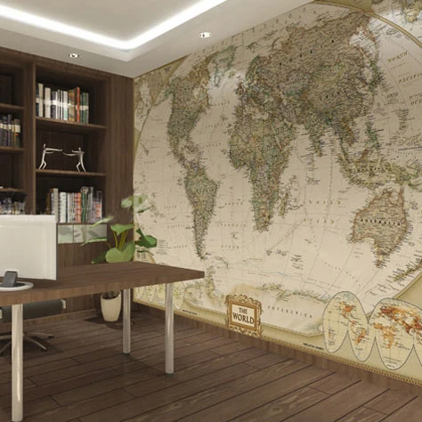 obamas choice world map wall mural classic photo wallpaper worthy collection wall print decal office decor in wallpapers from home improvement on