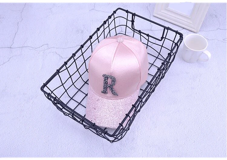 Лето Высокое качество Для женщин Стразы Бейсбол шапки для девочек женские регулируемые кепки в стиле "хип-хоп" пайетки Snapback Шапки