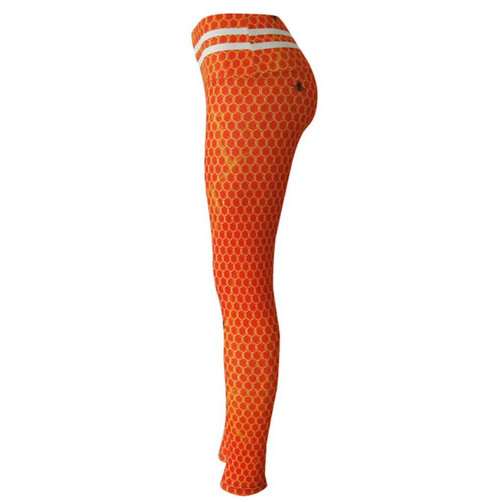 Женские повседневные спортивные штаны для йоги с цифровой печатью и высокой талией, женская спортивная одежда gymshark, бесшовные леггинсы, Капри#25