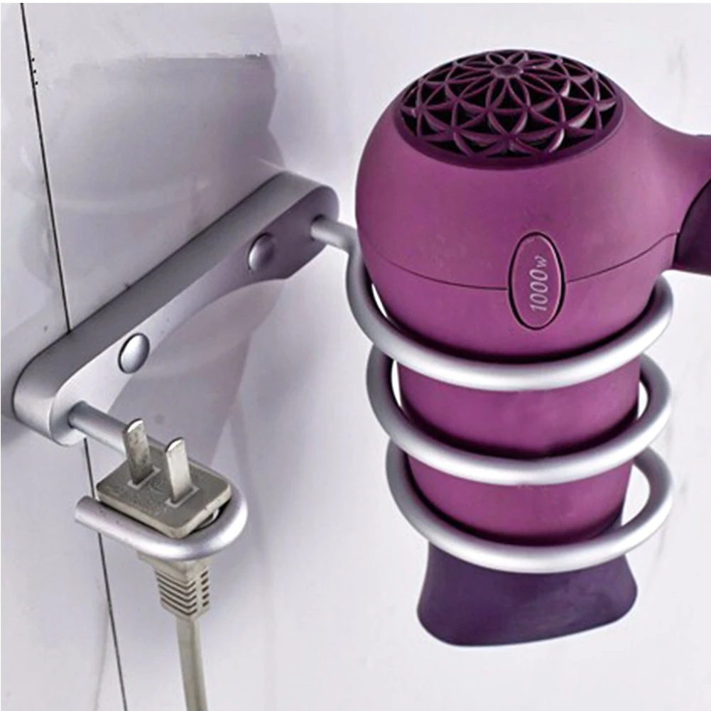 

Arrvial Wall Mounted Hair Dryer Drier Comb Holder Rack Stand Set Storage Organizer Hot Excellent Quality Hot