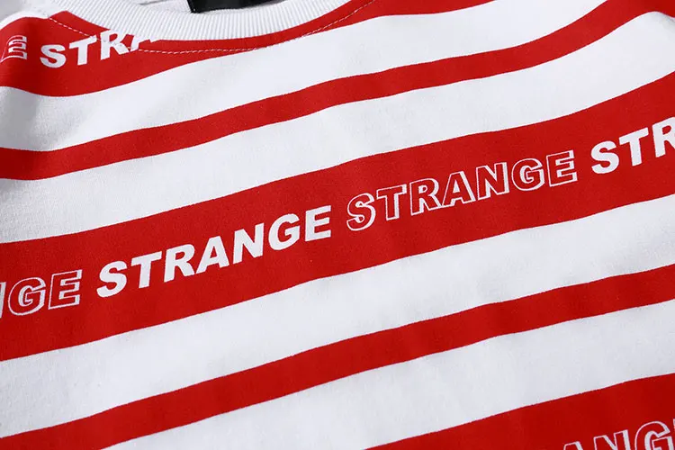 Striped Full Letter TShirts 8
