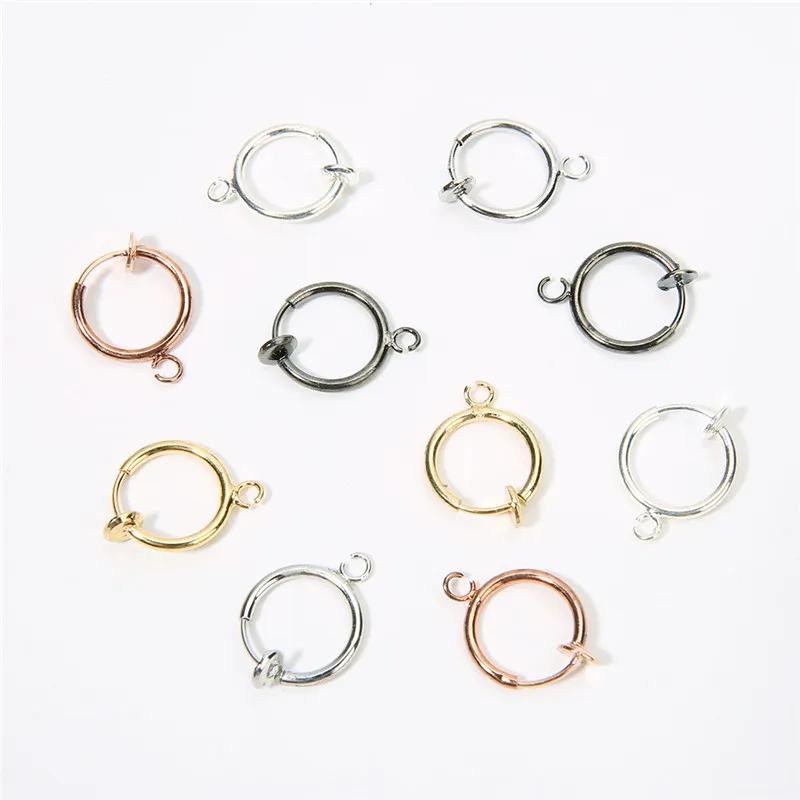 3pair Dia 13mm Gold Silver Color Earring Hoops Findings With Loop Copper  Earring Hooks Wire For Diy Jewelry Accessories Making Jewelry Findings   Components AliExpress