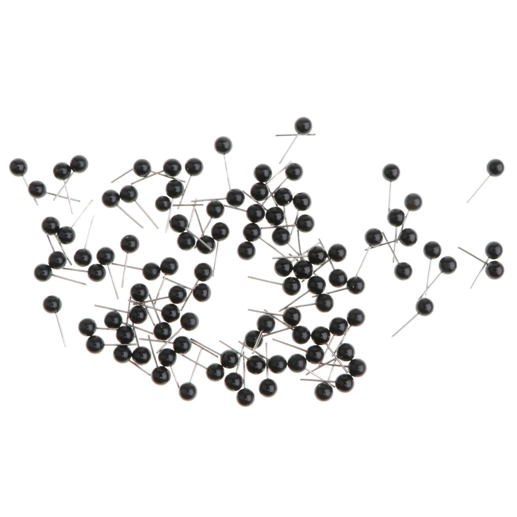 300 Pieces Black Glass Eyes Kits for Needle Felting Bear Dolls Toy 4-6mm