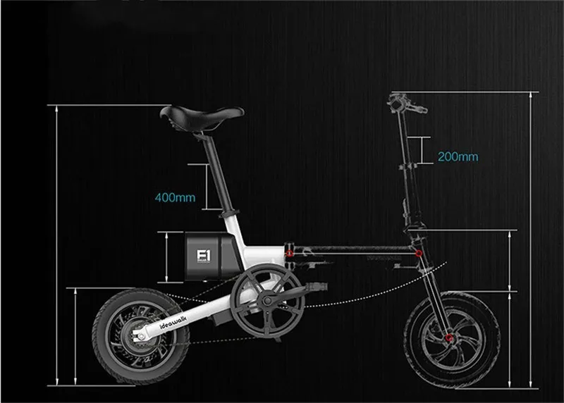 Электрический велосипед ideawalk F1 складной велосипед|Электровелосипед| |