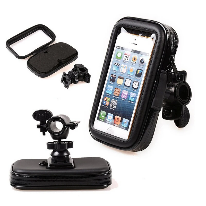 

Universal Waterproof Bike Motorcycle Phone Holder for iPhone 7 Handlebar Tiske Bicycle Mobile Phone Stand Support 3.5-6.7 inch