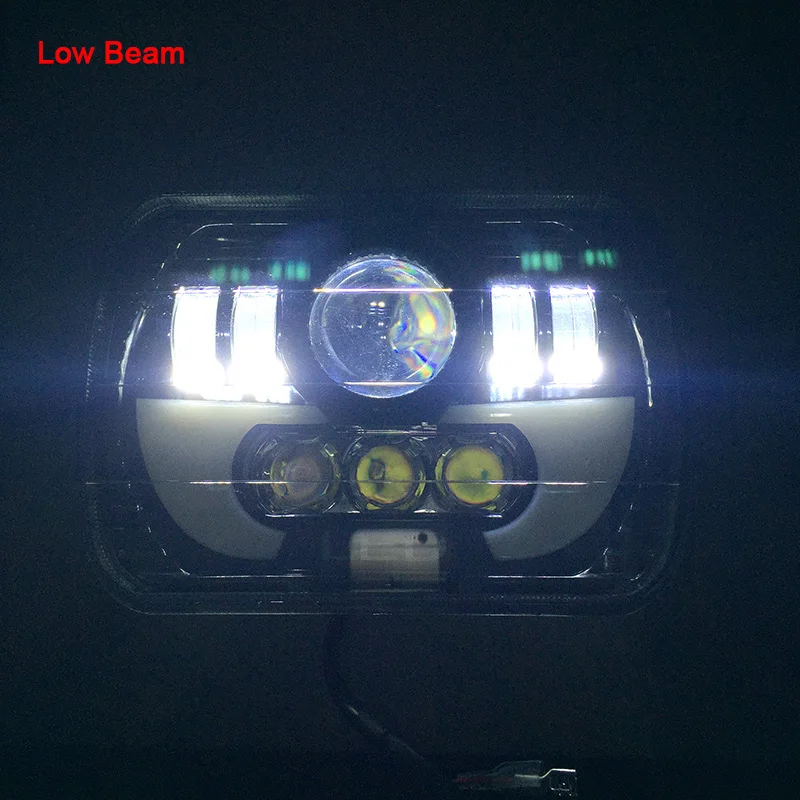 FADUIES Pair 5X7 inch 55W H4 LED Replacement For Sealed Beam With DRL 7x6 inch headlamp For truck FLD 50 60 70 80  (7)