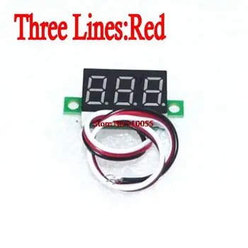 10pcs/lot 0.36" Digital Voltmeter DC 0V-30V Three Lines 3 digit Voltage Panel Meter Display led Color : Red
10pcs/lot 0.36" Digital Voltmeter DC 0V-30V Three Lines 3 digit Voltage Panel Meter Display led Color : Red