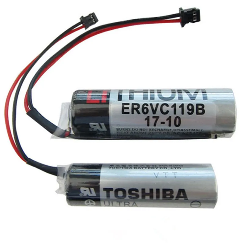 Новая батарея ER6VC119B ER6V ER14500 PLC/3 6 V 2000mAh литиевая с черной вилкой бесплатная