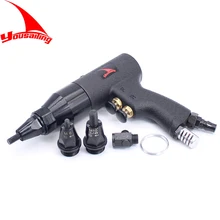 M4/M5/M6M8/M10/M12 Pneumatic Riveters Pneumatic Pull Setter Air Rivets Nut Gun Tool Only for Aluminum Rivet Nuts