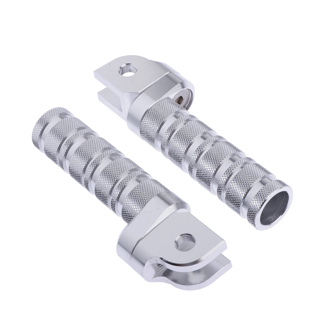 Motorcycle Rear Front FooAtrests Foot Pegs for Suzuki GSXR600 GSXR750 GSXR1000 2000-2011 Silver 