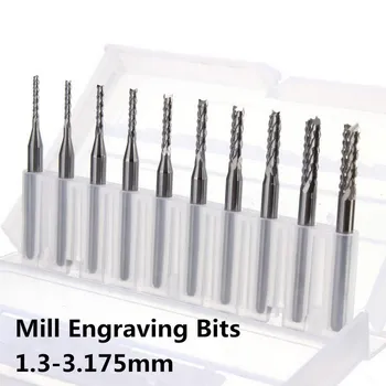 

10pcs Hot Selling 1.3mm Micro Drills Set Pcb Cnc Press Fits Bits Micro Drill Bits CNC PCB Drill Bits