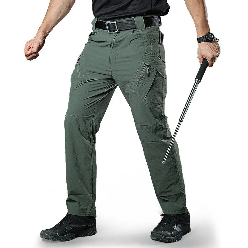 WOLFONROAD IX9 мужские летние тактические брюки походные брюки уличные водонепроницаемые быстросохнущие брюки военные армейские брюки - Цвет: Army green
