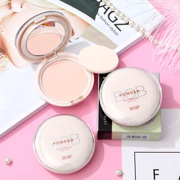 

1pcs Brand BOB Face Base Mineral Pressed Powder Makeup Matte Smooth Concealer Control Oil Foundation Contour Make Up Cosmetics