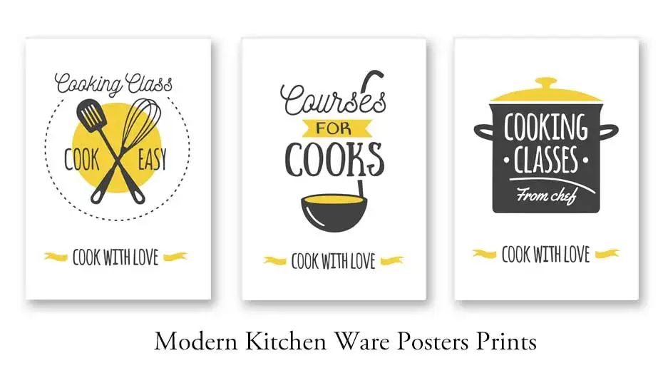 Modern Kitchen Ware Canvas Painting Impressionist Wall Art Lovely Quotes Poster&Prints For Dining Room Home Decor Christmas Gift (3)