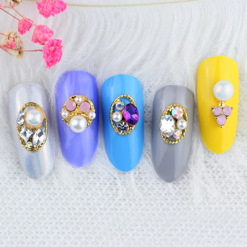 

20kind/lot cute animal design 3D silver/Gold Alloy Nail Art DIY Rhinestone Decoration metal nail art accessories nail jewelry