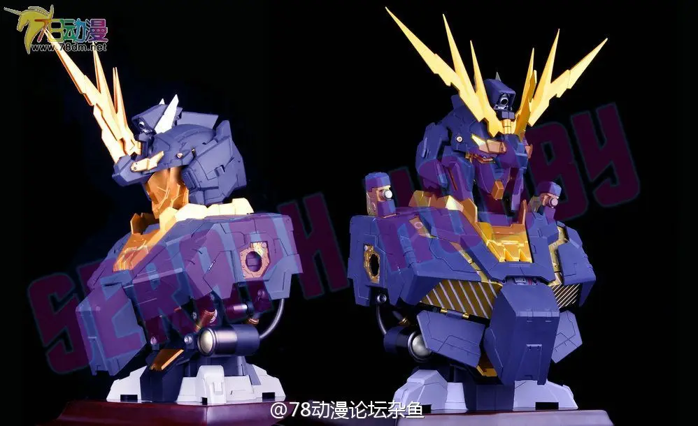 

Free shipping /seraph hobby model 1/35 RX-0 Unicorn Gundam02 BANSHEE bust Head bust statue / Assembled gundam model Robot gunpla