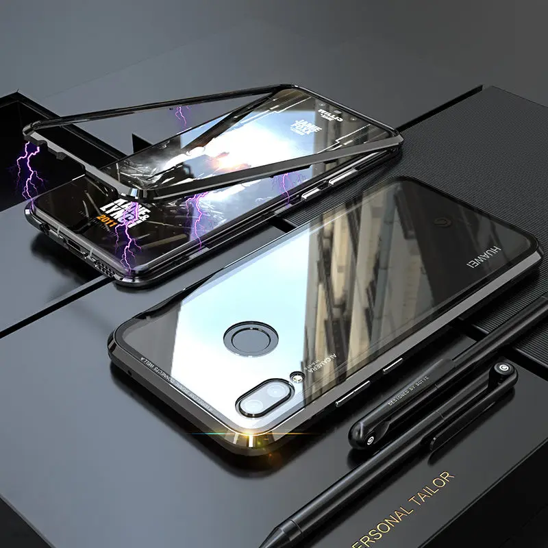

Nova 3i Luxury Magnetic Metal Armor coque Case For Huawei Nova 3 Bumper Phone Case For Huawei Nova 3i Magnet Phone Case