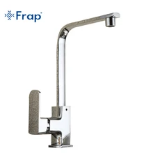 Frap Modern Style Brass Solid Kitchen Faucet Cold and Hot Water Mixer Right-angle Design 360 Degree Rotation torneira F4073