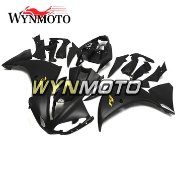 

Complete ABS Plastic Injection Flat Black Gold Decal Motorcycle Fairings For Yamaha YZF R1 Year 2009 2010 2011 Fairing Kit Hulls