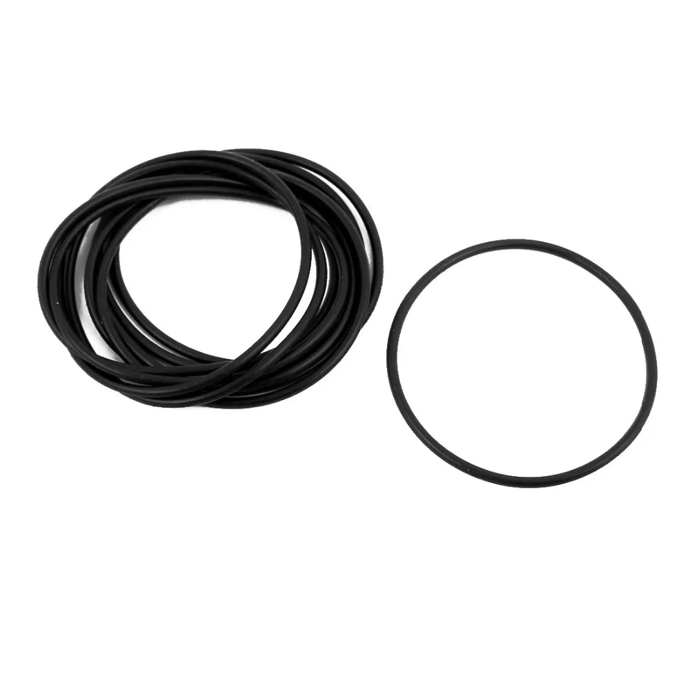10Pcs 49mm x 1.9mm Black Flexible Nitrile Rubber O Ring Oil Seal Washer Grommets