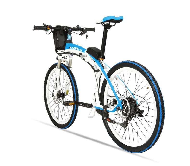 Sale Lankeleisi Electric Bicycle, Folding Bike, 26 inches, 36/48V, 240W, Disc Brake, Fast-folding, Mountain Bike 29