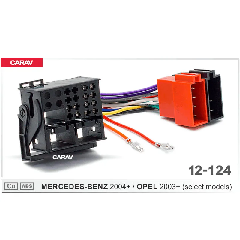 CARAV 12-124 iso Радио адаптер для MERCEDES-BENZ OPEL (отдельные модели) жгут проводов разъем