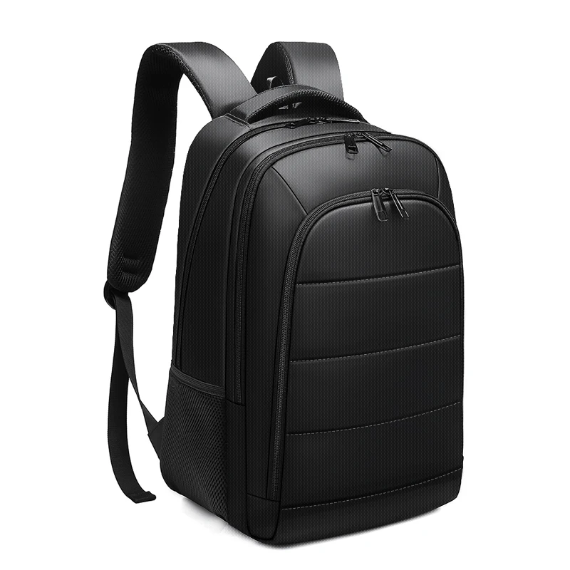 EURCOOL, мужской рюкзак для ноутбука 15,6 дюймов, usb зарядка, для мужчин, Mochila, дорожные сумки, водоотталкивающие подростковые рюкзаки, школьные n0001 - Цвет: Black