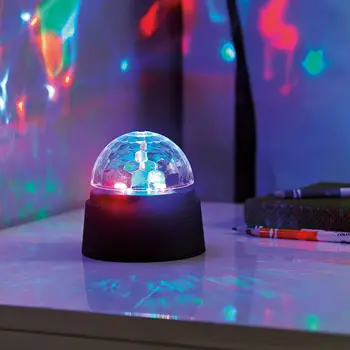 

LIXF Battery Operated Crystal Starball Mini Magic Ball Led Stage Lighting Effect RGB DJ Light Bar Party LED Disco Light Club