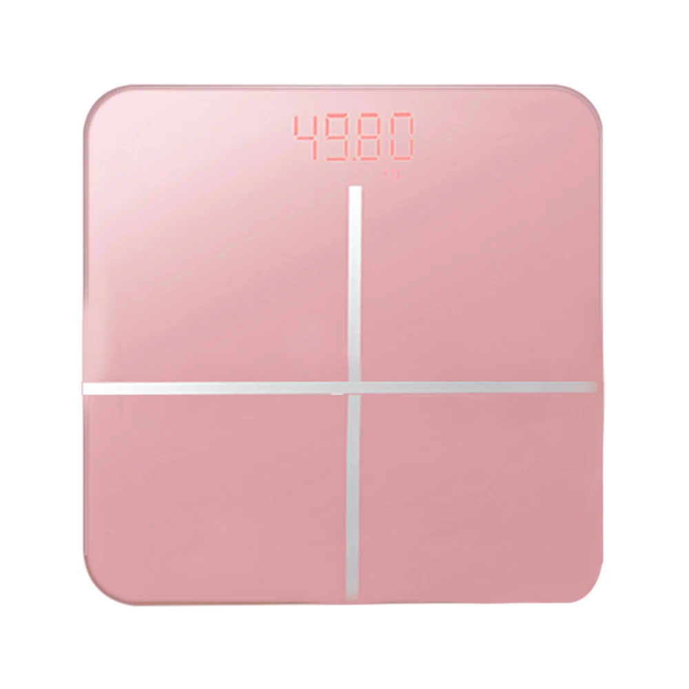 Электронные весы напольные весы Электронные usb зарядка Крест шаблон ванные комнаты пол бытовой 180 кг - Цвет: pink