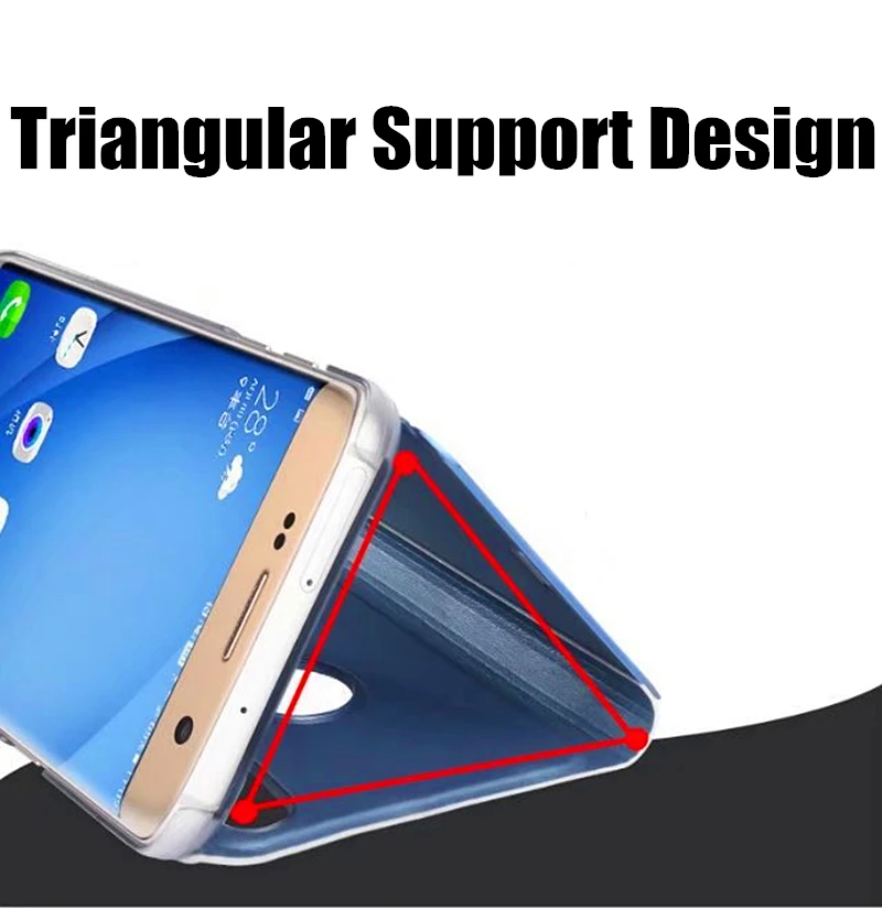 Luxury Glitter Mirror Flip Phone Cover Holder Stand Plating PU Leather Case For Apple iPhone X 8 7 7 Plus Cases 6 6s Plus Cover