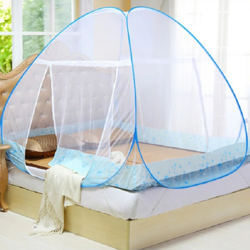 

Mosquito Net For Bed Free Installation Folding Single Door Netting Mongolia Bag Nets On The Lower Berth Student Travel Supplies