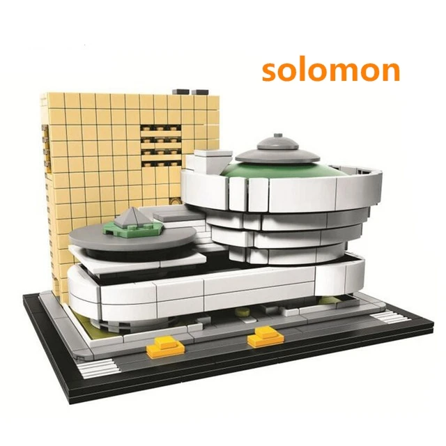 

Landmark building solomon R.Guggenheim Museum Model Building Blocks Educational Children Toy Compatible with Lego