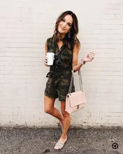 Summer Style Rompers Womens Jumpsuit Washed Hole Camouflage Denim Sleeveless Summer Style Rompers Womens Jumpsuit Washed Hole Camouflage Denim Sleeveless