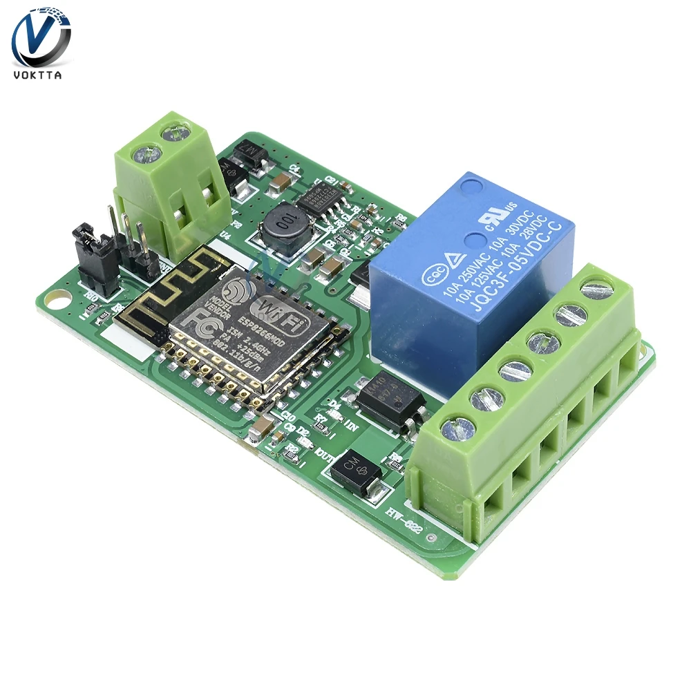 Релейный модуль с wi fi реле задержки времени ESP8266 10 а 220 в автоматическая плата