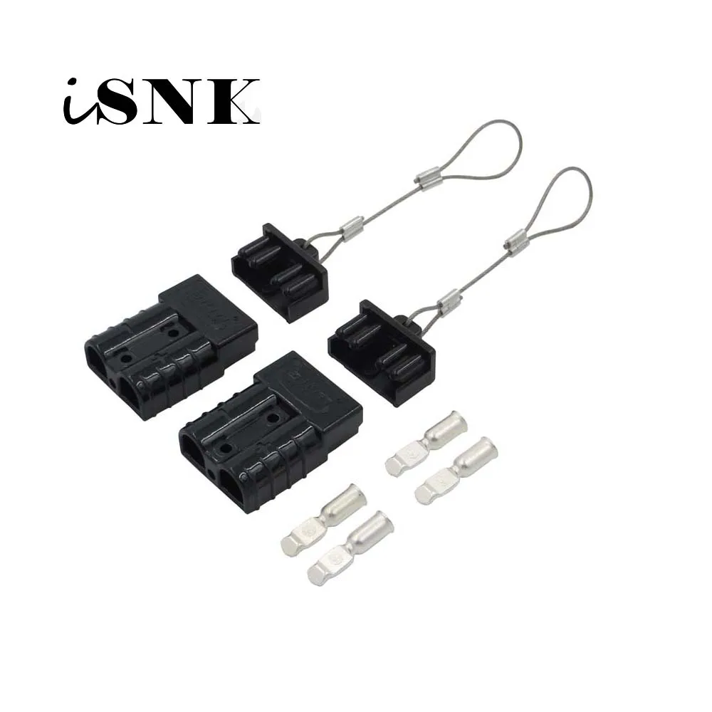 

2pcs hard Dust Cap Cover + 2set SH50 plug connector end Battery Quick Connect 50 amp dual pole battery Disconnect Wire