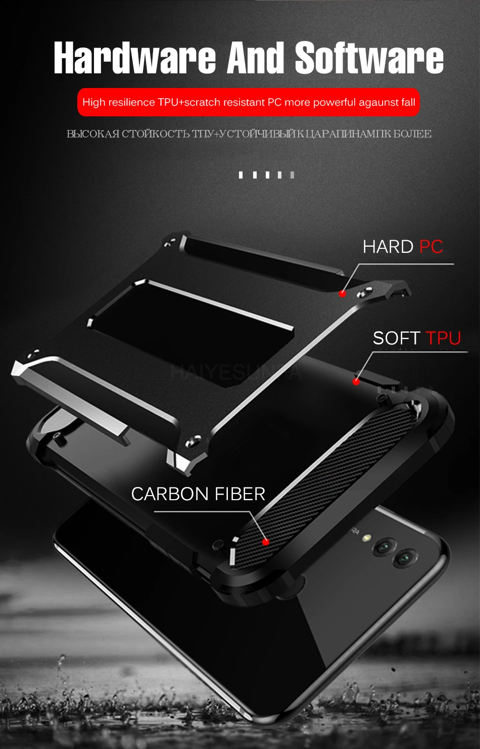 Роскошный противоударный защитный чехол для Huawei Honor 10 9 Lite P Smart 8X 7C7A чехол для Huawei Y6 Y7 Prime мягкий чехол