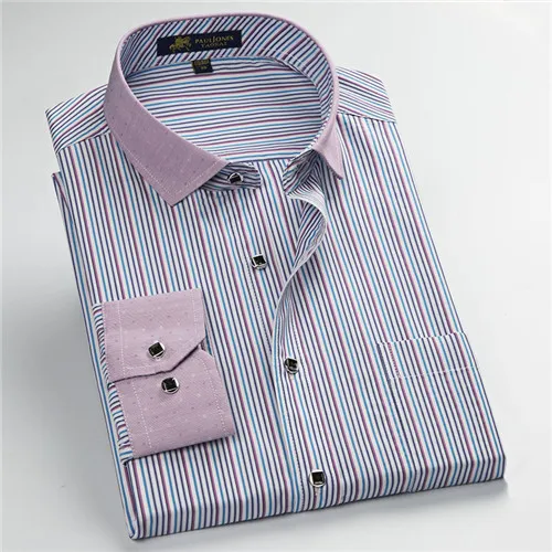 Unisplendor мужская повседневная клетчатая рубашка с длинным рукавом, деловая рубашка, мужская приталенная рубашка размера плюс S-4XL YN904 - Цвет: 5745