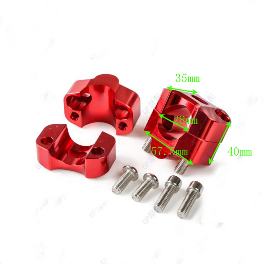 Motorcycle Bar Clamps Handlebar Bar Risers For 28MM 1 1/8 Fat Bar Pit