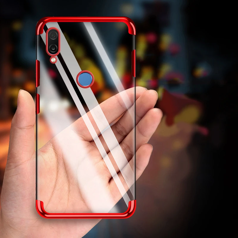 Ультратонкий Прозрачный чехол для телефона huawei p20lite p30pro mate10 20 Nova4 Мягкий ТПУ