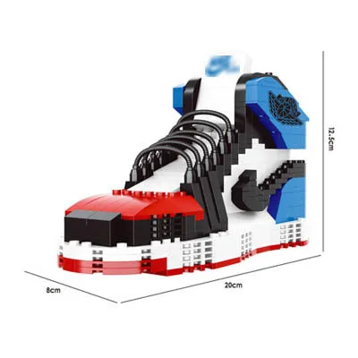 13 различных видов спорта большие баскетбольные кроссовки air jordan brick aj XI XIII III assemable Модель Строительный Блок игрушка для детей Подарки