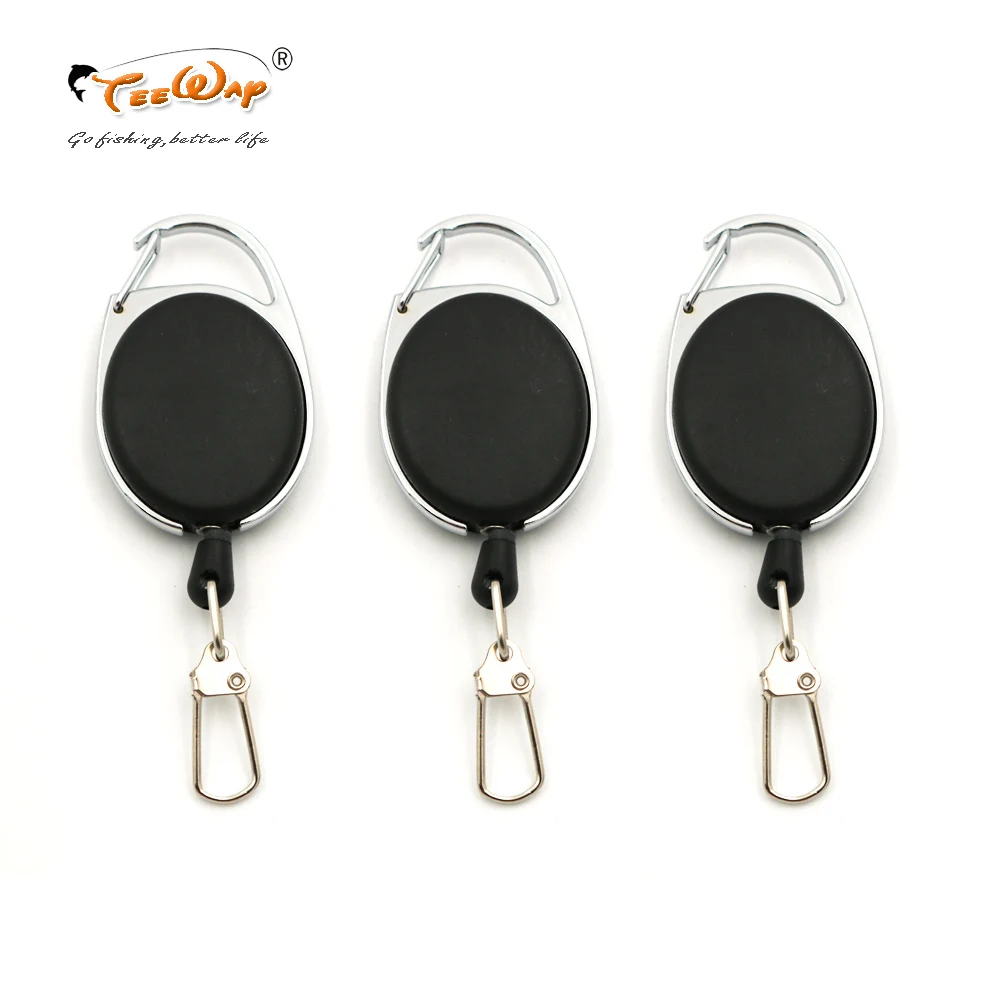 

3Pcs/Lot Fly Fishing Zinger Retractor Tools Holder Extractor Stopper Keeper Tether Retractable Reel Badge Holder Accessories