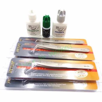 

I BEAUTY eyelash extensions ultra super Glue kits VETUS 6A-SA Tweezers free shipping