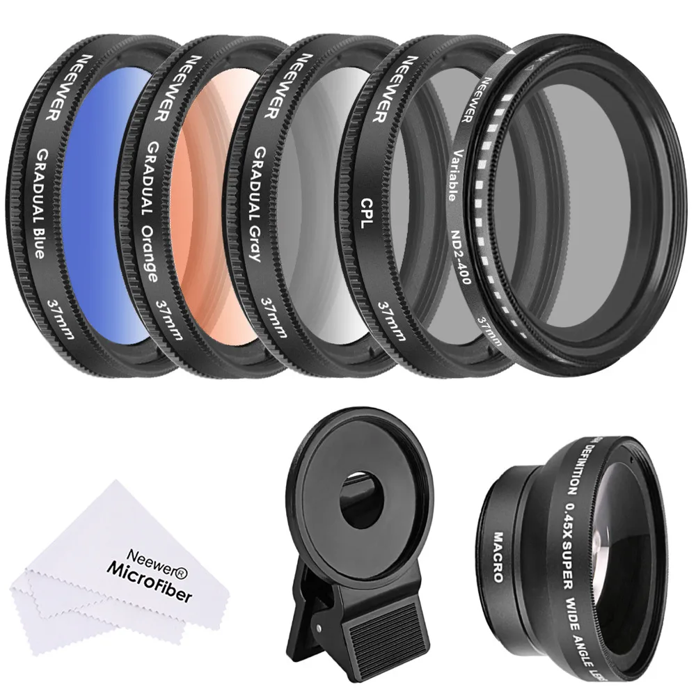 Neewer 37 MM Cell Phone Lens Accessory Kit:0.45X Wide