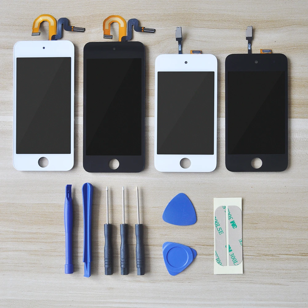 Дешево Sinbeda, лучшее качество, для iPod Touch 4, 5, 6, 6th, ЖК сенсорная панель, стеклянный датчик, дигитайзер, сборка для iPod Touch 5, 5th, ЖК дисплей